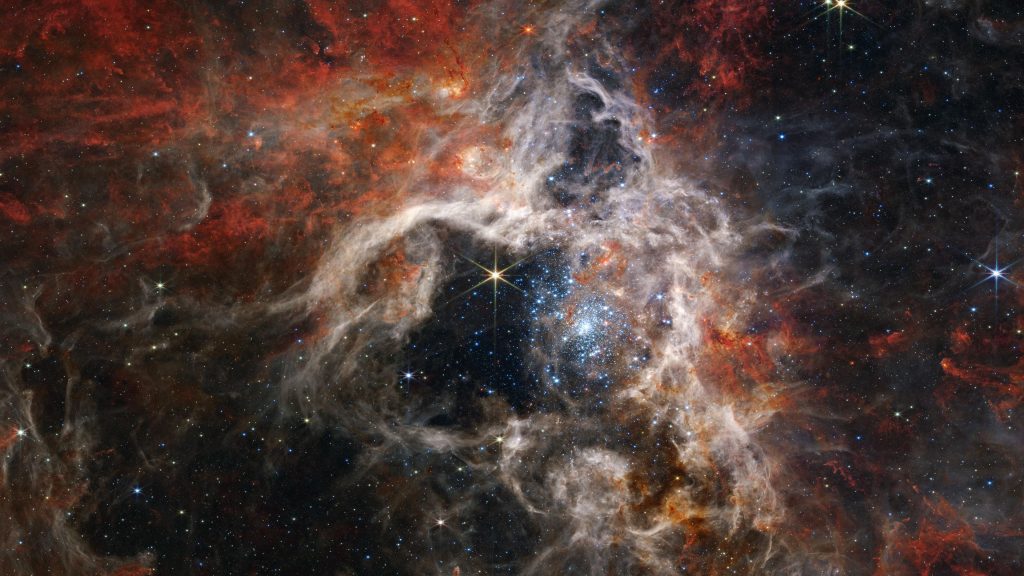 james webb telescope tarantula nebula wallpaper